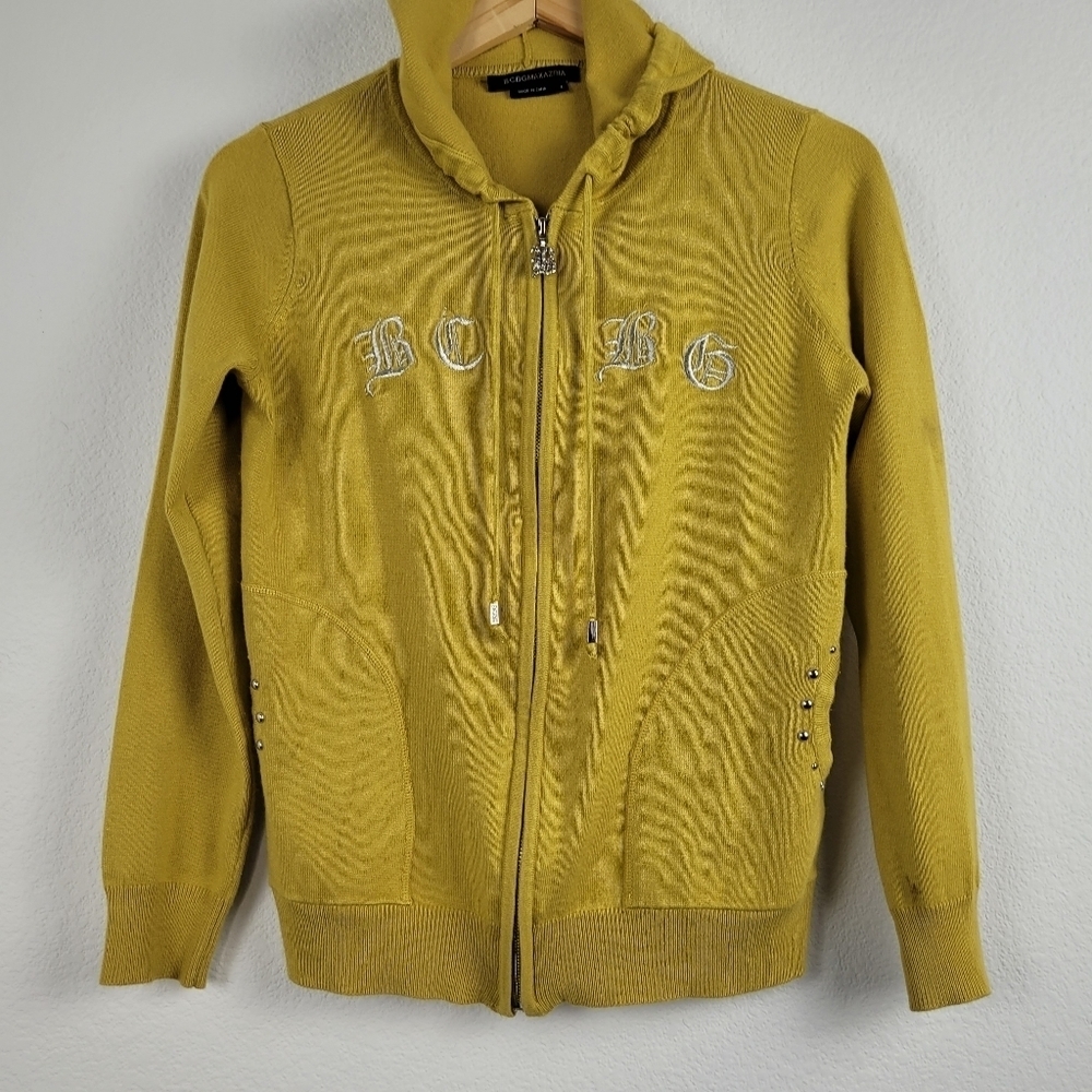 Bcbg vintage 90s embroidered hooded sweater - Picture 13 of 14
